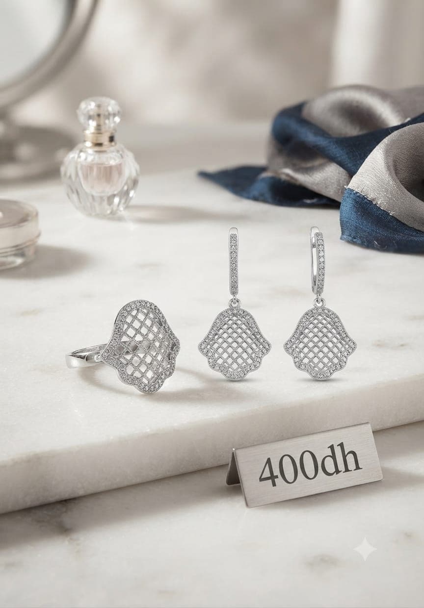 Parure de Bijoux en Argent