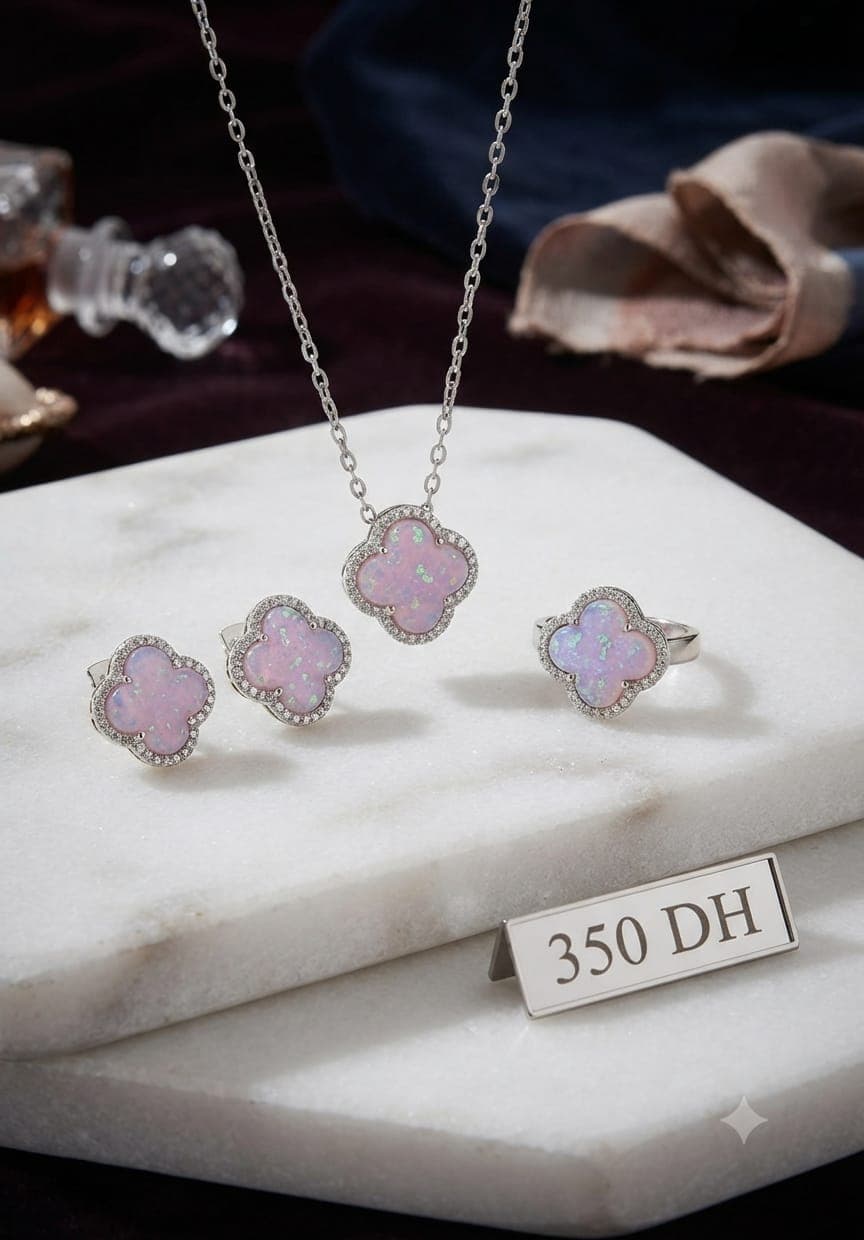 Set de Bijoux Éclatant en Argent