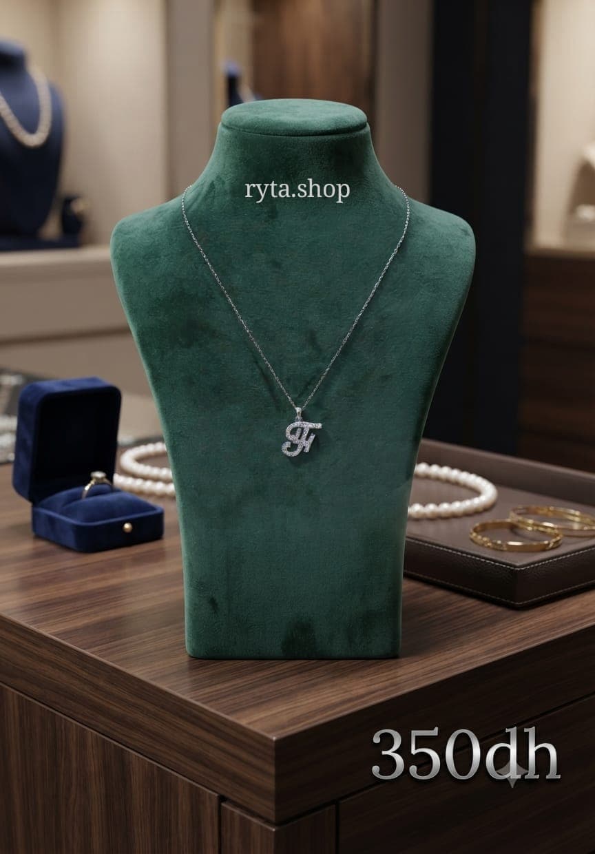 Collier Lettrage Strass Glamour
