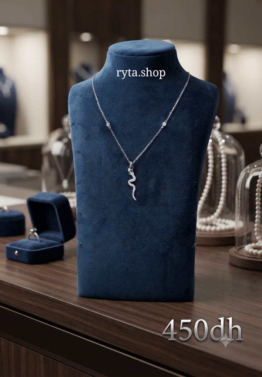 Collier serpent élégant
