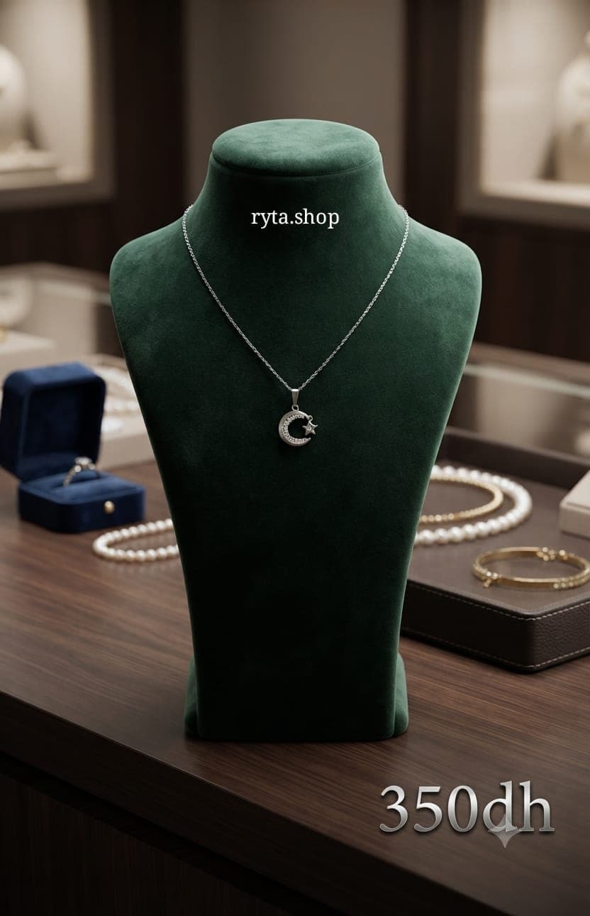 Collier Lune et Étoile en Argent