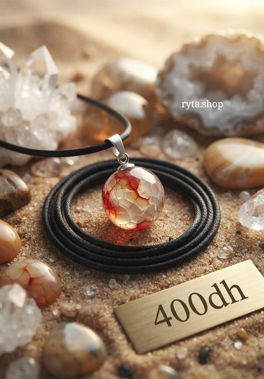 Collier en agate avec pendentif